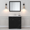 Virtu USA ES-32036-CMSQ-ES-001 Elise 36" Bath Vanity in Espresso with Cultured Marble Quartz Top and Sink