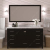 Virtu USA GS-50060-CMRO-ES-002 Caroline Avenue 60" Bath Vanity in Espresso with Cultured Marble Quartz Top