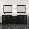 Virtu USA MD-2193-CMSQ-ES-002 Caroline Parkway 93" Bath Vanity in Espresso with Cultured Marble Quartz Top