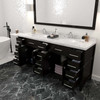 Virtu USA MD-2172-CMRO-ES-NM Caroline Parkway 72" Bath Vanity in Espresso with Cultured Marble Quartz Top