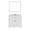 Virtu USA MS-2036-CMSQ-WH-002 Caroline 36" Bath Vanity in White with Cultured Marble Quartz Top and Sink