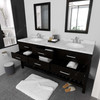 Virtu USA MD-2272-CMRO-ES-NM Caroline Estate 72" Bath Vanity in Espresso with Cultured Marble Quartz Top