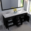 Virtu USA MD-2072-CMSQ-ES-002 Caroline 72" Bath Vanity in Espresso with Cultured Marble Quartz Top and Sinks