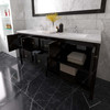 Virtu USA ED-30072-CMSQ-ES Winterfell 72" Bath Vanity in Espresso with Cultured Marble Quartz Top and Sinks