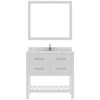 Virtu USA MS-2236-CMSQ-WH-002 Caroline Estate 36" Bath Vanity in White with Cultured Marble Quartz Top