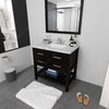 Virtu USA MS-2236-CMSQ-ES-002 Caroline Estate 36" Bath Vanity in Espresso with Cultured Marble Quartz Top