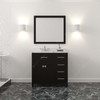 Virtu USA MS-2136R-CMSQ-ES Caroline Parkway 36" Bath Vanity in Espresso with Cultured Marble Quartz Top