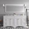 Virtu USA ED-25072-CMSQ-WH-002 Talisa 72" Double Bath Vanity in White with Cultured Marble Quartz Top and Sinks