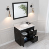 Virtu USA ES-32036-CMRO-ES-NM Elise 36" Bath Vanity in Espresso with Cultured Marble Quartz Top and Sink