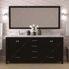 Virtu USA GD-50072-CMSQ-ES-NM Caroline Avenue 72" Bath Vanity in Espresso with Cultured Marble Quartz Top