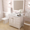 Virtu USA GS-50036-CMRO-WH Caroline Avenue 36" Bath Vanity in White with Cultured Marble Quartz Top