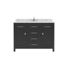 Virtu USA MS-2048-CMSQ-ES-NM Caroline 48" Bath Vanity in Espresso with Cultured Marble Quartz Top and Sink