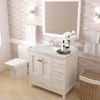 Virtu USA GS-50036-CMRO-WH-NM Caroline Avenue 36" Bath Vanity in White with Cultured Marble Quartz Top