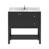 Virtu USA ES-30036-CMSQ-ES-NM Winterfell 36" Bath Vanity in Espresso with Cultured Marble Quartz Top and Sink