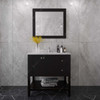 Virtu USA ES-30036-CMSQ-ES-NM Winterfell 36" Bath Vanity in Espresso with Cultured Marble Quartz Top and Sink