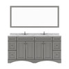 Virtu USA ED-25072-CMRO-GR Talisa 72" Double Bath Vanity in Gray with Cultured Marble Quartz Top and Sinks