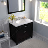 Virtu USA MS-2036-CMRO-ES-001 Caroline 36" Bath Vanity in Espresso with Cultured Marble Quartz Top and Sink