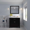 Virtu USA MS-2036-CMSQ-ES-002 Caroline 36" Bath Vanity in Espresso with Cultured Marble Quartz Top and Sink