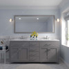 Virtu USA MD-2072-CMSQ-CG-002 Caroline 72" Bath Vanity in Cashmere Gray with Cultured Marble Quartz Top