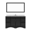 Virtu USA ES-25060-CMSQ-ES-001 Talisa 60" Bath Vanity in Espresso with Cultured Marble Quartz Top and Sink