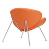 Modway Nutshell Upholstered Vinyl Lounge Chair EEI-809-ORA