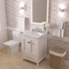 Virtu USA GS-50024-CMRO-WH Caroline Avenue 24" Bath Vanity in White with Cultured Marble Quartz Top