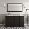 Virtu USA ES-25060-CMRO-ES-001 Talisa 60" Bath Vanity in Espresso with Cultured Marble Quartz Top and Sink