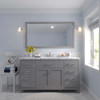 Virtu USA MS-2060-CMRO-CG-NM Caroline 60" Bath Vanity in Cashmere Gray with Cultured Marble Quartz Top