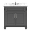 Virtu USA MS-2636-CMRO-ES-NM Victoria 36" Bath Vanity in Espresso with Cultured Marble Quartz Top and Sink