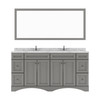 Virtu USA ED-25072-CMSQ-GR Talisa 72" Double Bath Vanity in Gray with Cultured Marble Quartz Top and Sinks