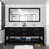 Virtu USA MD-2272-CMSQ-ES-010 Caroline Estate 72" Bath Vanity in Espresso with Cultured Marble Quartz Top