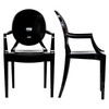 Modway Casper Dining Armchairs Set of 2 EEI-905-BLK