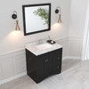 Virtu USA ES-32036-CMSQ-ES-NM Elise 36" Bath Vanity in Espresso with Cultured Marble Quartz Top and Sink