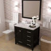 Virtu USA GS-50036-CMSQ-ES Caroline Avenue 36" Bath Vanity in Espresso with Cultured Marble Quartz Top