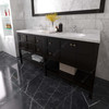 Virtu USA ED-30072-CMRO-ES-001 Winterfell 72" Bath Vanity in Espresso with Cultured Marble Quartz Top and Sinks