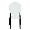 Modway Button Dining Chairs Set of 2 EEI-912-WHI White