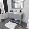 Virtu USA MS-2248-CMRO-GR-001 Caroline Estate 48" Bath Vanity in Gray with Cultured Marble Quartz Top and Sink
