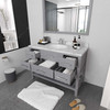 Virtu USA MS-2248-CMRO-GR-002 Caroline Estate 48" Bath Vanity in Gray with Cultured Marble Quartz Top and Sink