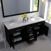 Virtu USA MD-2072-CMRO-ES-002 Caroline 72" Bath Vanity in Espresso with Cultured Marble Quartz Top and Sinks