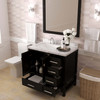 Virtu USA GS-50036-CMSQ-ES-001 Caroline Avenue 36" Bath Vanity in Espresso with Cultured Marble Quartz Top