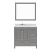 Virtu USA GS-50036-CMRO-CG-002 Caroline Avenue 36" Bath Vanity in Cashmere Gray with Cultured Marble Quartz Top