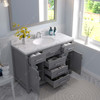 Virtu USA MS-2048-CMRO-CG-001 Caroline 48" Bath Vanity in Cashmere Gray with Cultured Marble Quartz Top