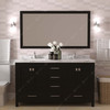 Virtu USA GD-50060-CMRO-ES-NM Caroline Avenue 60" Bath Vanity in Espresso with Cultured Marble Quartz Top