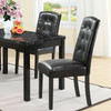 Modway Perdure Dining Chairs Vinyl Set of 2 EEI-952-BLK