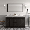 Virtu USA ED-25060-CMSQ-ES-001 Talisa 60" Bath Vanity in Espresso with Cultured Marble Quartz Top and Sinks