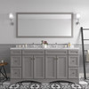 Virtu USA ED-25072-CMSQ-GR-002 Talisa 72" Double Bath Vanity in Gray with Cultured Marble Quartz Top and Sinks
