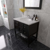 Virtu USA ES-30036-CMRO-ES Winterfell 36" Bath Vanity in Espresso with Cultured Marble Quartz Top and Sink