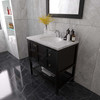 Virtu USA ES-30036-CMRO-ES-001 Winterfell 36" Bath Vanity in Espresso with Cultured Marble Quartz Top and Sink