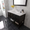 Virtu USA ES-30048-CMSQ-ES-002 Winterfell 48" Bath Vanity in Espresso with Cultured Marble Quartz Top and Sink