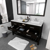 Virtu USA MD-2260-CMSQ-ES-010 Caroline Estate 60" Bath Vanity in Espresso with Cultured Marble Quartz Top